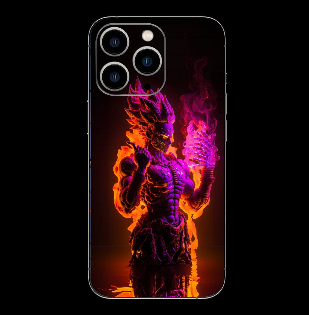 13 pro Max Lasombra Fire and Smoke Glow Dragon BallZ skin