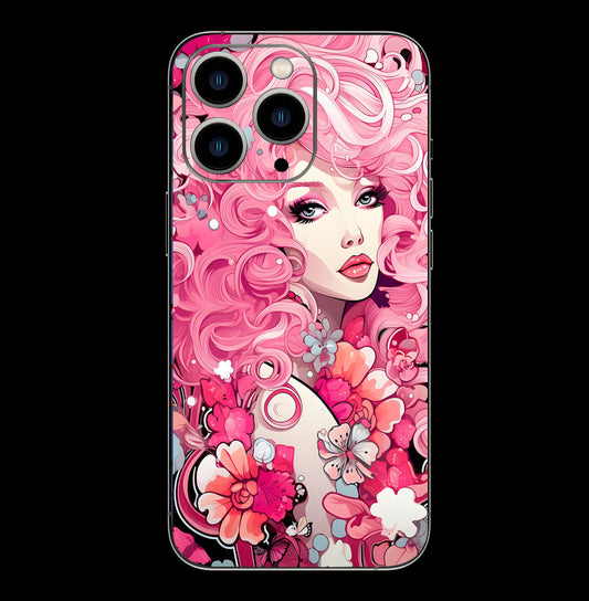 14 Pro Max Vector Pink Flower barbie skins